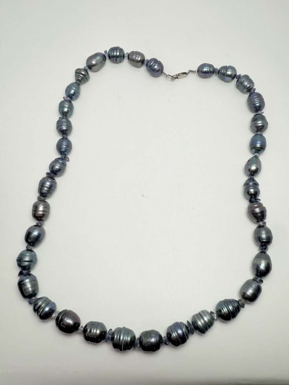Tahitian Pearl Baroque Necklace Black Cultured Pearls